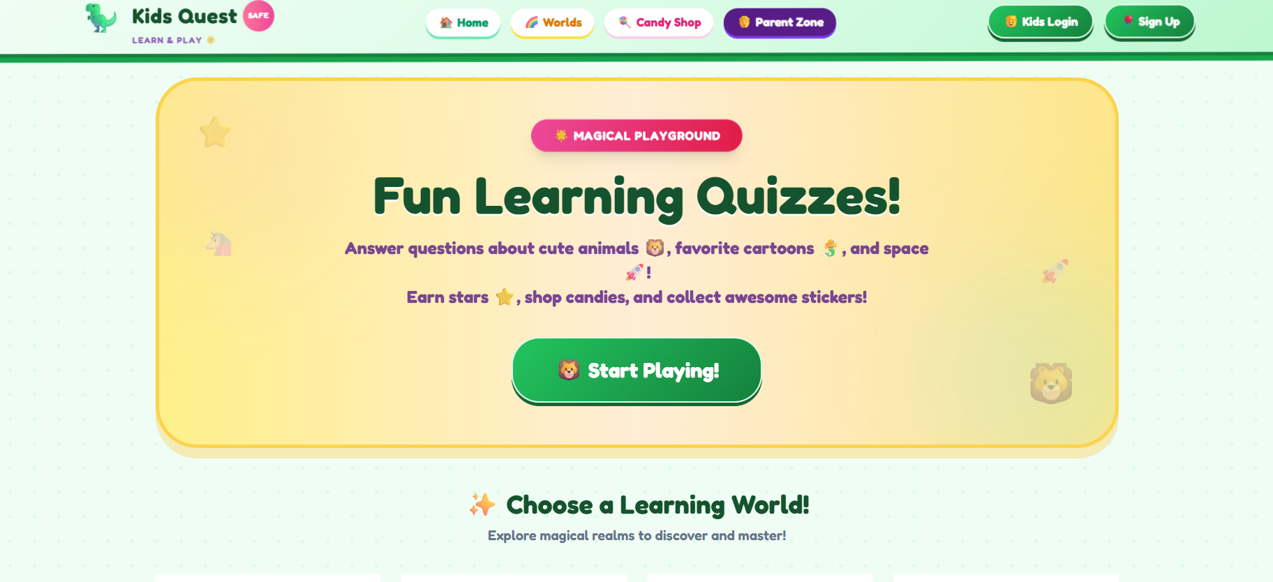 TriviaQuest Kids